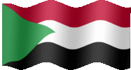 Large animated flag of Sudan