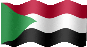 Extra Large animated flag of Sudan