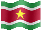 Large animated flag of Suriname