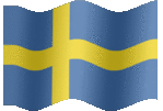 Large animated flag of Sweden