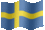 Small animated flag of Sweden