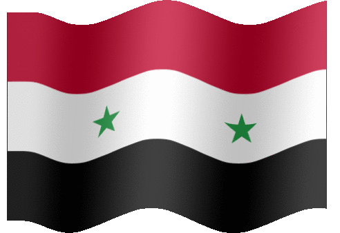 Very Big animated flag of Syria
