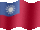 Small still flag of Taiwan