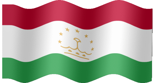 Very Big animated flag of Tajikistan