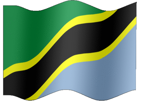 Very Big animated flag of Tanzania