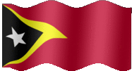 Large animated flag of Timor-Leste