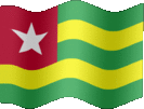 Large still flag of Togo