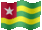 Small animated flag of Togo