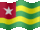 Small still flag of Togo