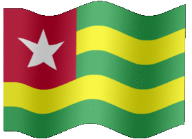 Extra Large animated flag of Togo