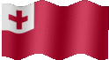 Medium animated flag of Tonga