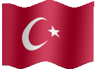 Large animated flag of Turkey
