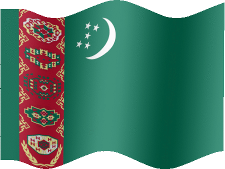 Very Big still flag of Turkmenistan