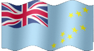 Large animated flag of Tuvalu