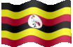 Medium animated flag of Uganda