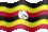 Small still flag of Uganda