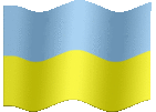 Large animated flag of Ukraine