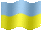 Small animated flag of Ukraine