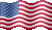 Small still flag of United States