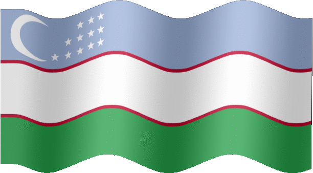 Very Big still flag of Uzbekistan