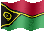 Large animated flag of Vanuatu