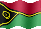 Large still flag of Vanuatu