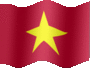 Animated Vietnam flags