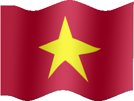 Extra Large still flag of Vietnam