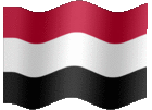 Large animated flag of Yemen