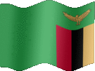 Large still flag of Zambia