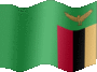 Animated Zambia flags