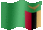 Small animated flag of Zambia