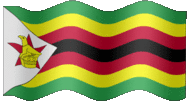 Large animated flag of Zimbabwe