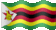 Small animated flag of Zimbabwe