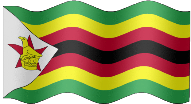 Very Big animated flag of Zimbabwe