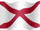 Large still flag of Alabama