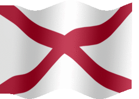 Extra Large animated flag of Alabama