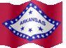 Medium animated flag of Arkansas