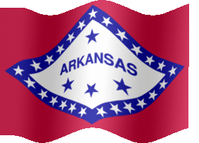 Extra Large animated flag of Arkansas