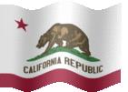 Large animated flag of California