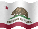 Large still flag of California