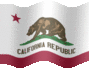 Medium animated flag of California
