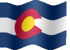 Large animated flag of Colorado