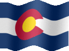 Large still flag of Colorado