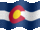 Small animated flag of Colorado