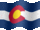 Small still flag of Colorado
