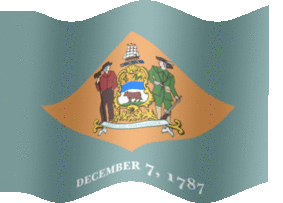 Extra Large animated flag of Delaware