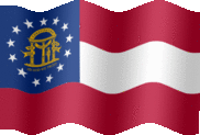 Large still flag of Georgia