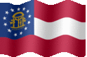 Medium animated flag of Georgia
