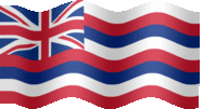 Large animated flag of Hawaii